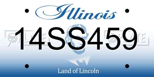 14SS459 Illinois License Plate