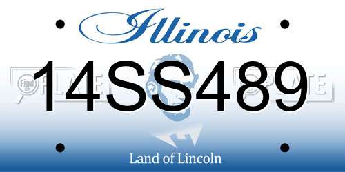 14SS489 Illinois License Plate