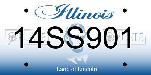 14SS901 Illinois License Plate