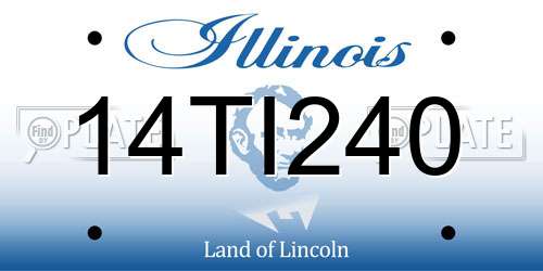 14TI240 Illinois License Plate