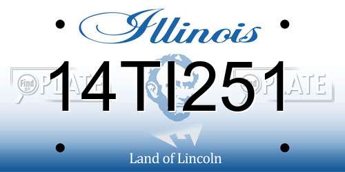 14TI251 Illinois License Plate