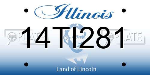 14TI281 Illinois License Plate