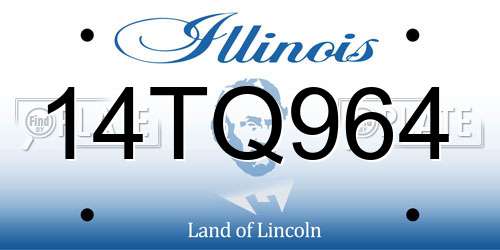 14TQ964 Illinois License Plate