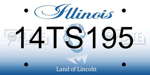 14TS195 Illinois License Plate