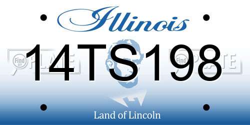 14TS198 Illinois License Plate