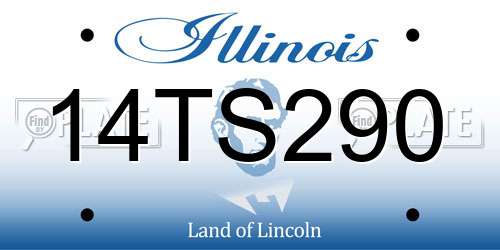 14TS290 Illinois License Plate