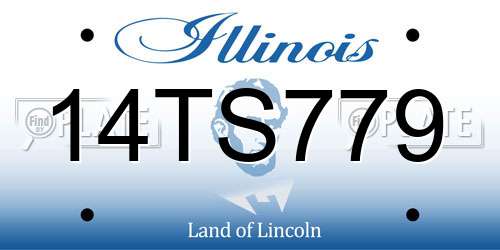14TS779 Illinois License Plate