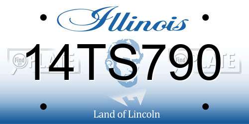 14TS790 Illinois License Plate