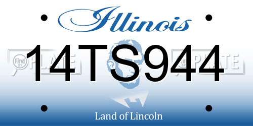 14TS944 Illinois License Plate