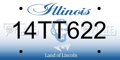 14TT622 Illinois License Plate