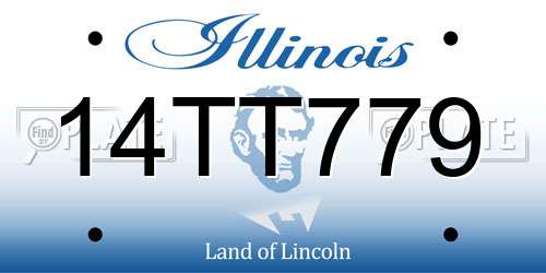 14TT779 Illinois License Plate