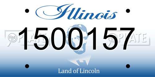 1500157 Illinois License Plate