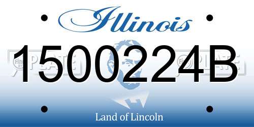 1500224B Illinois License Plate