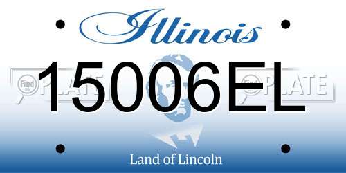 15006EL Illinois License Plate