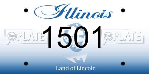 1501 Illinois License Plate