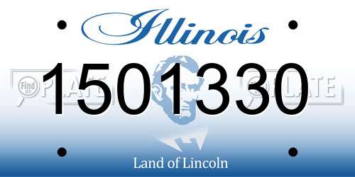 1501330 Illinois License Plate