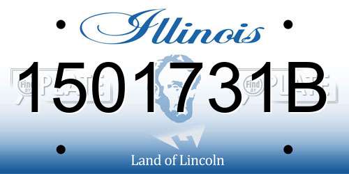 1501731B Illinois License Plate