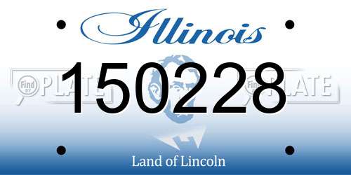 150228 Illinois License Plate