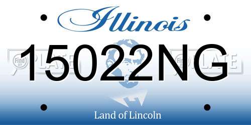 15022NG Illinois License Plate