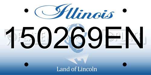 150269EN Illinois License Plate