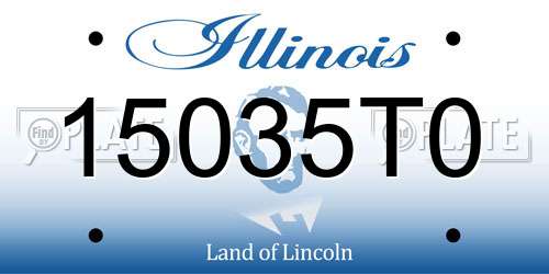 15035T0 Illinois License Plate