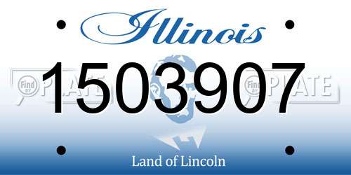 1503907 Illinois License Plate