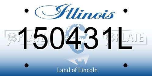 150431L Illinois License Plate