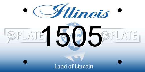 1505 Illinois License Plate