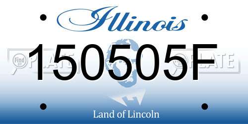 150505F Illinois License Plate