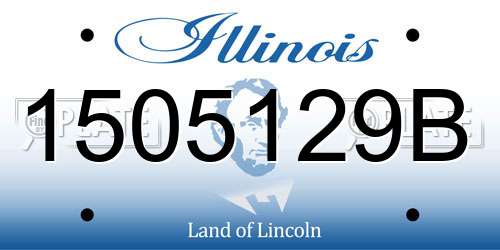 1505129B Illinois License Plate