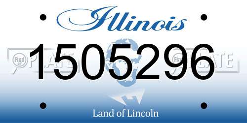 1505296 Illinois License Plate