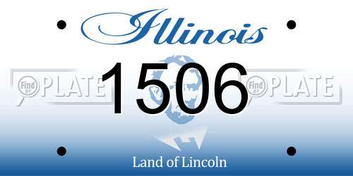 1506 Illinois License Plate