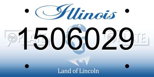 1506029 Illinois License Plate