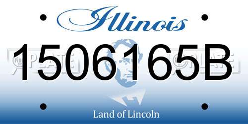 1506165B Illinois License Plate