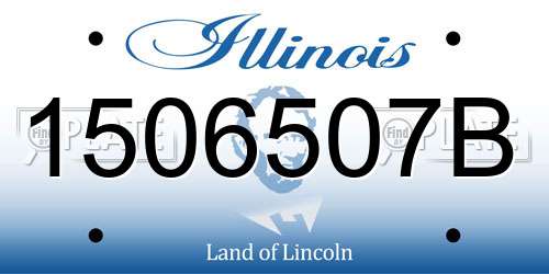 1506507B Illinois License Plate
