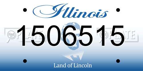 1506515 Illinois License Plate