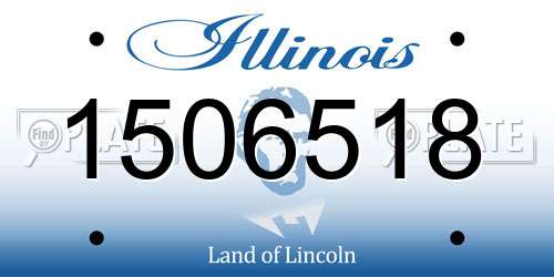 1506518 Illinois License Plate