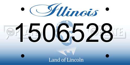 1506528 Illinois License Plate