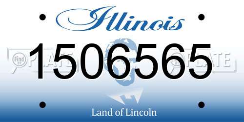 1506565 Illinois License Plate