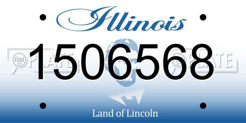 1506568 Illinois License Plate