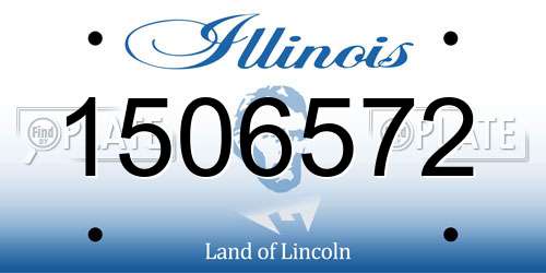 1506572 Illinois License Plate