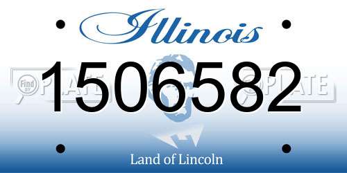 1506582 Illinois License Plate