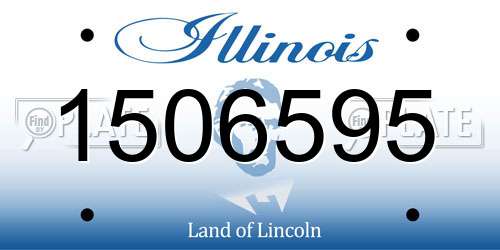 1506595 Illinois License Plate