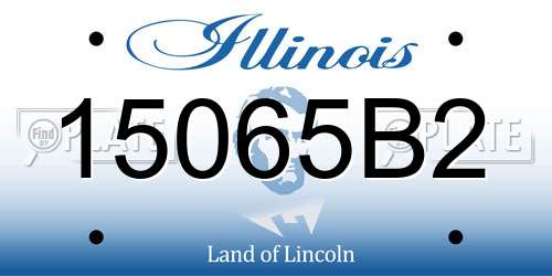 15065B2 Illinois License Plate