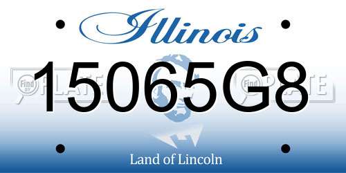 15065G8 Illinois License Plate
