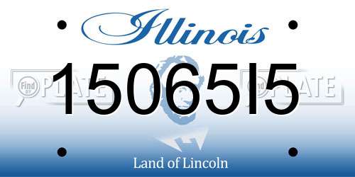 15065I5 Illinois License Plate