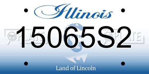 15065S2 Illinois License Plate