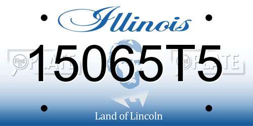 15065T5 Illinois License Plate