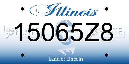 15065Z8 Illinois License Plate