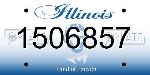 1506857 Illinois License Plate